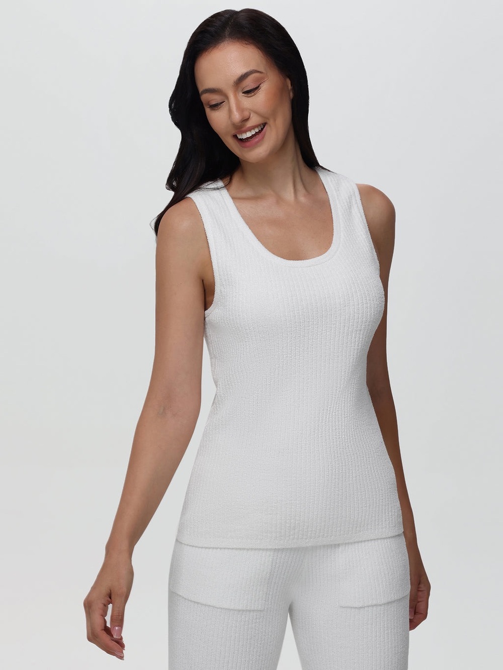 NWT Adysn Parker Cream Ribbed Knit Tank Top
